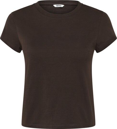 Monki Regular Fit Mini T Shirt Brown XL