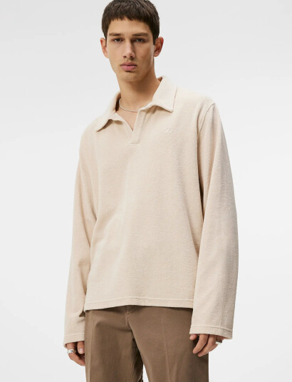 J. Lindeberg Thomas Terry Shirt - Cream - M