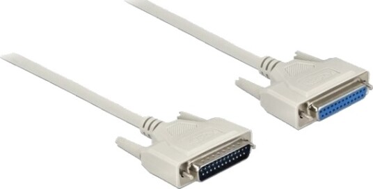 Delock Seriell Kabel Db 25 Hann Til Db 25 Hunn 20 M Tommelskruer Beige