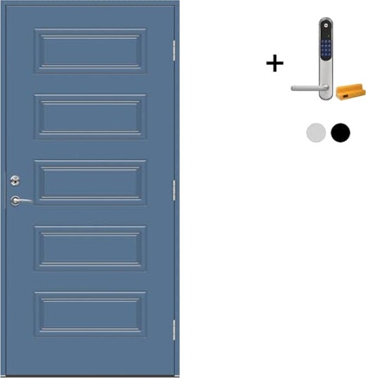 Ytterdør Swedoor Advance-Line Classic Beethoven med Yale Doorman Classic Home
