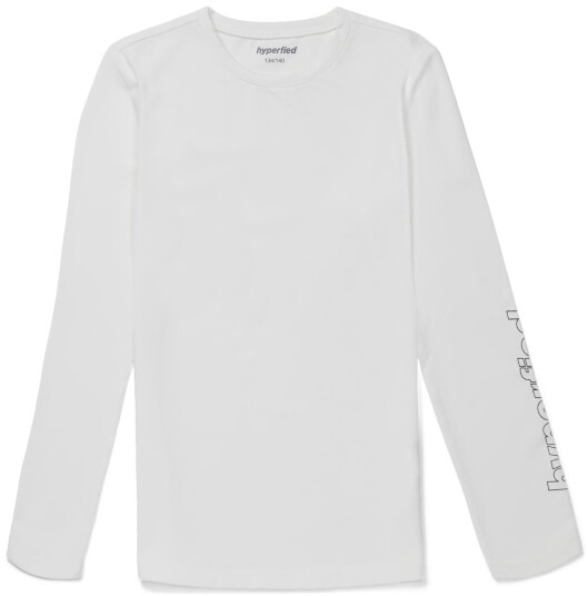 Hyperfied Jersey Logo Long Sleeve Top Snow White 110-116 Hyperfied Jersey Logo Long Sleeve Top Snow White 110-116