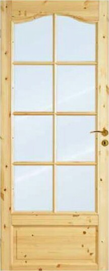 Innerdør Scanflex Siv Furu Klarglass 2x4