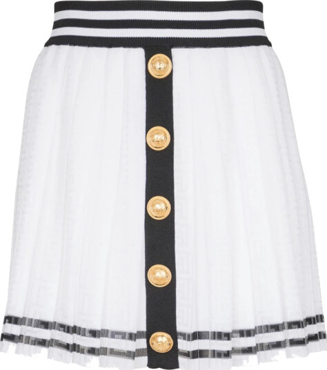 Balmain Dame Skjørt Hvit 2XS, Balmain Dame Skjørt Hvit 2XS,