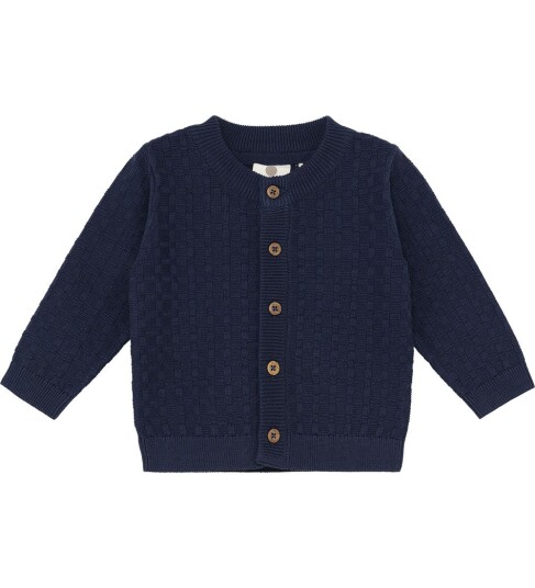 En Fant Knit Cardigan Navy 68