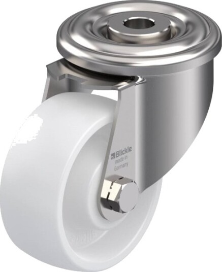 Blickle 740317 Lexr-Po 75Xr Styrehjul, Hjuldiameter 75 Mm, Maks. Bæreevne 150 Kg