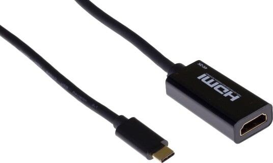 Pro Usb C Adapter: Usb C Hann Til Hdmi Hunn 0,15 M Sort