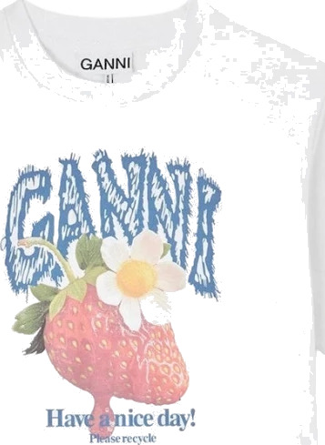 Ganni Dame Topper Hvit M,
