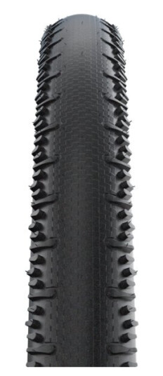Schwalbe G-One Rs, 28", Slangeløst, Sammenleggbare, Banesykling, Sort, 65 Psi