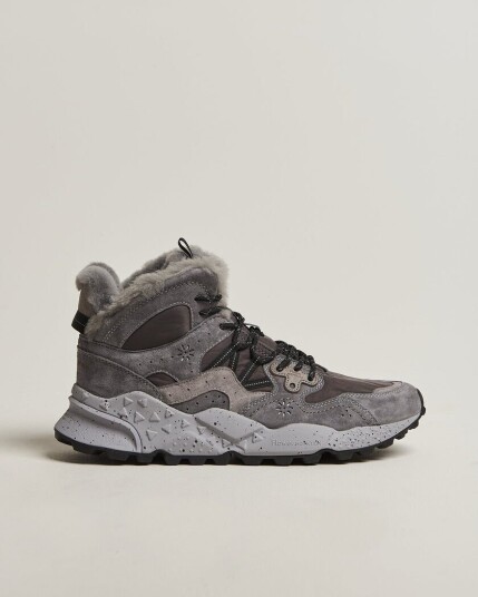 Flower Mountain Yamano 3 Mid Suede/Sherling Sneaker Grey