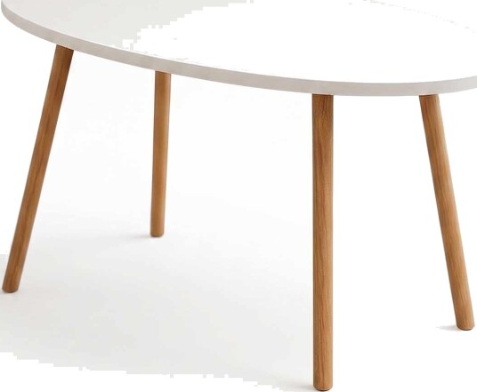 Sofabord Hanah Home Peka Low 90 x 60 x 50 cm Hvit Hvit