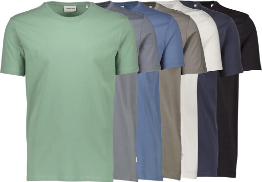 Lindbergh Basic O Neck Tee S/S 7 Pack Multi/patterned XXL
