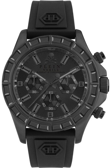 Philipp Plein Herreklokke PWVAA0423 Street Couture Sort/Gummi Ø43 mm Philipp Plein Herreklokke PWVAA0423 Street Couture Sort/Gummi Ø43 mm