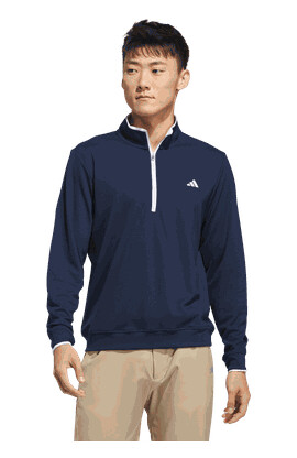 Adidas golf Lightweight Quarter Zip golfgenser herre Mørk blå XXL