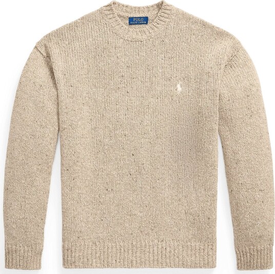 Polo Ralph Lauren Wool Blend Crewneck Sweater OATMEAL MARL XS