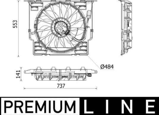 MAHLE CFF 543 000P Kjølevifte