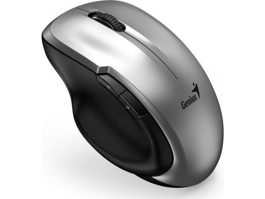 Genius Mouse Genius Ergo Mouse 8200S, 1200Dpi, 2,4 [Ghz], Optisk, 5 Klasse, Trådløs, Sølv, 1 Stk Aa, Blue-Eye Sensor, Usb-C Adapter