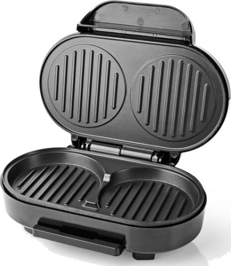 Nedis Hamburger Maker | 1000 W | 23.5 x 10.5 cm | Automatisk temperaturkontroll | Metall / Plast Nedis Hamburger Maker | 1000 W | 23.5 x 10.5 cm | Automatisk temperaturkontroll | Metall / Plast