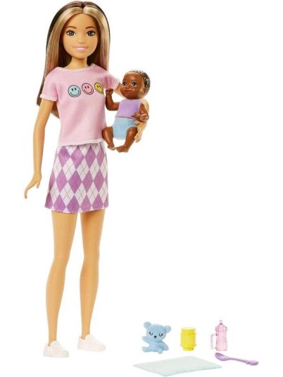 Barbie Skipper Babysitter Two-tone Hair Doll with Baby