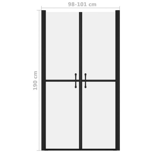 Dusjdør frostet ESG (98-101)x190 cm