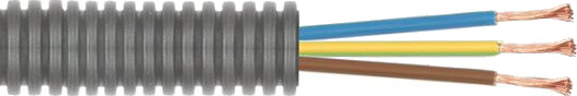 Ferdigtrukket K-rør Ø16mm med PN 3G2,5mm2 50 Meter