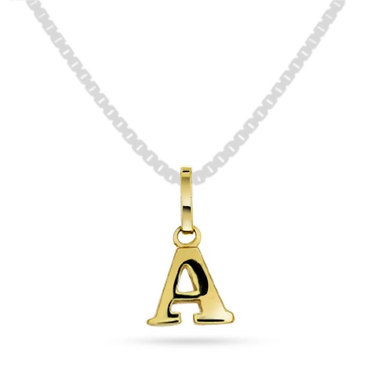 Pan Jewelry, Anheng i 585 gult gull bokstav A Pan Jewelry, Anheng i 585 gult gull bokstav A