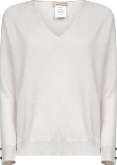 Blanca Vita Dame Strikkevarer Beige XS,