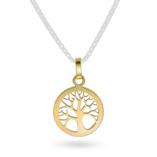Pan Jewelry, Anheng i 585 gult gull med livets tre Pan Jewelry, Anheng i 585 gult gull med livets tre