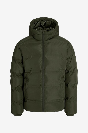 Jack & Jones Pufferjakke jjeSoho Puffer Hood SN Grønn