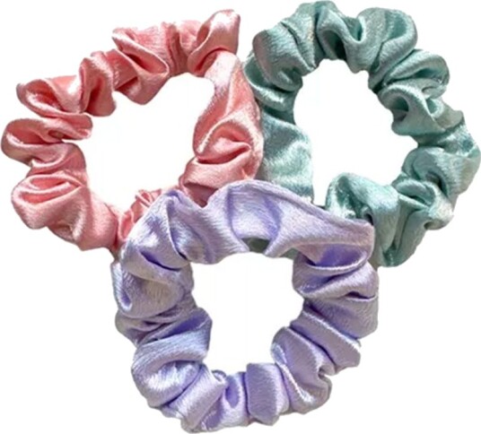 Makeup Mekka Slim Silky Scrunchies 3pk Pastel
