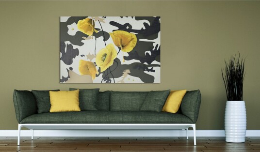 Tavle Malt Av Valmue Blomst 60X40 Artgeist sp. z o. o.