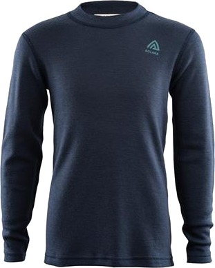 Aclima WarmWool Crewneck JR Navy Blazer/North Atlantic 130