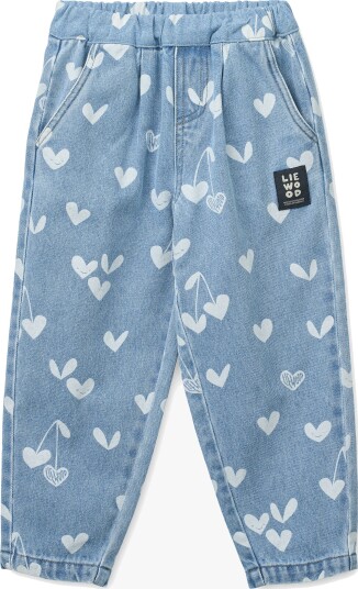 Liewood Borris Printed Denim Pants Blue 122