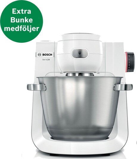 Bosch MUMS6EW18 Kjøkkenmaskin 1600 W Hvit Serie 6 Bosch MUMS6EW18 Kjøkkenmaskin 1600 W Hvit Serie 6