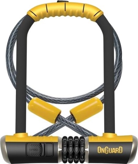 Onguard Sykkellås Combo Dt 8012C U-Lås 115X230 Mm Svart/Gul (Ong-8012C)