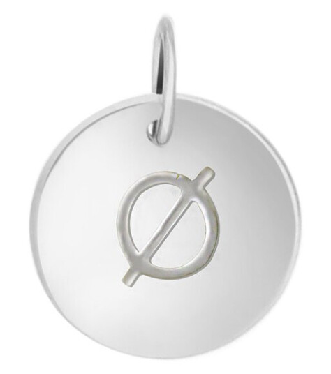 Pan Jewelry, Anheng i sølv med bokstav Ø