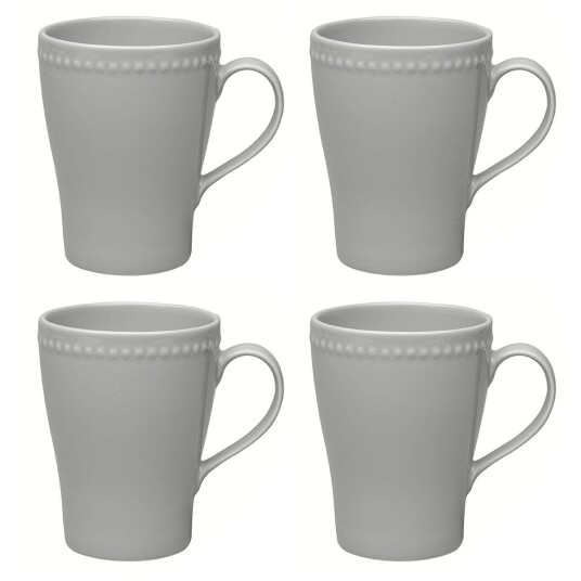 Scandi Living Dots krus 35 cl 4 stk. grått