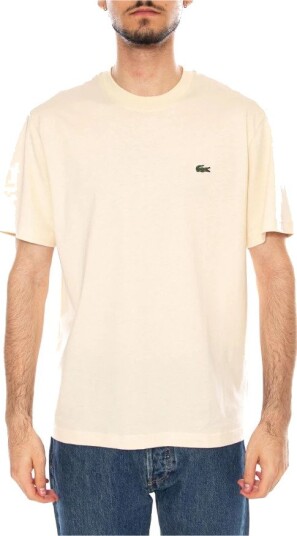 Lacoste Crew Neck T Shirt Naturel Clair Lacoste Crew Neck T Shirt Naturel Clair