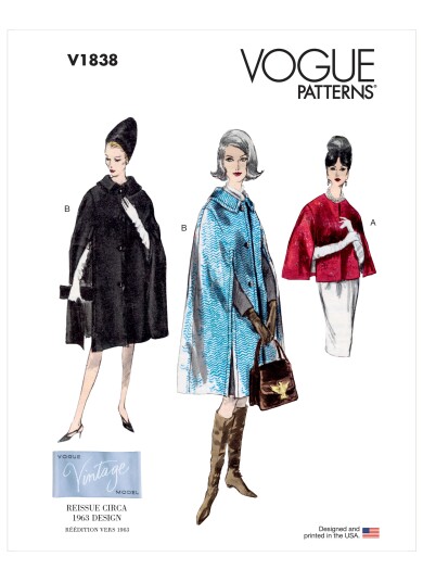 Vogue 1838 - Kåpe STRL: A (S-M-L-XL-XXL)