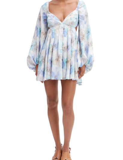Bardot Jovie Babydoll Mini Dress - Multi/patterned - 40 Bardot Jovie Babydoll Mini Dress - Multi/patterned - 40