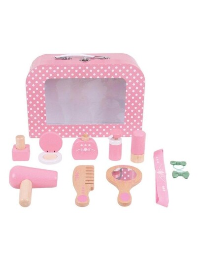 Bigjigs Wooden Beauty Case 11 pcs. Bigjigs Wooden Beauty Case 11 pcs.