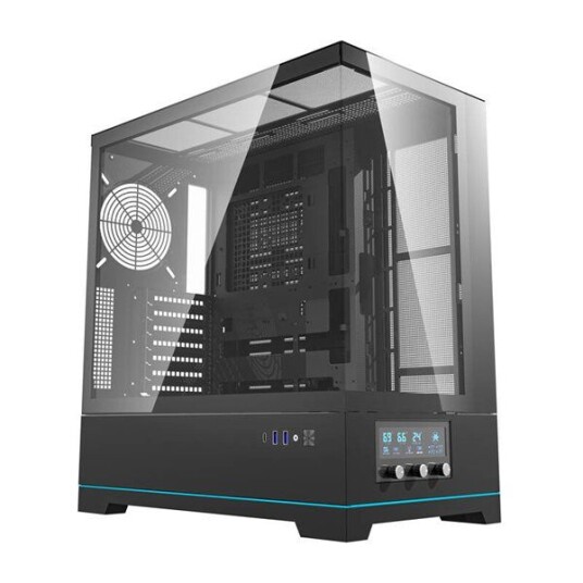 Darkflash DY451 Miditower Kabinett uten vifter Svart