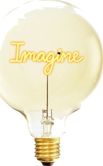Elements Lighting   MITB lyspære LED 17 cm Imagine ravfarget