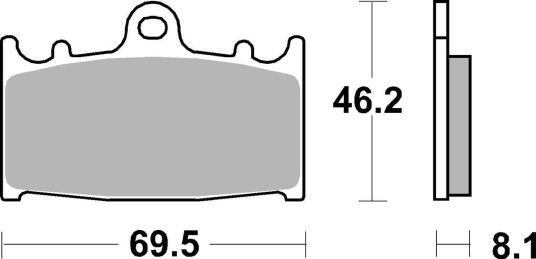 Bremseklosser sbs 631HS Bremseklosser sbs 631HS