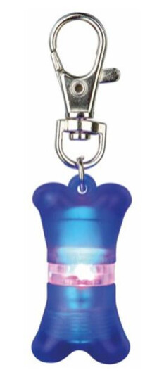 Trixie Flasher hundebein lys med adressekompartiment 2x4 cm