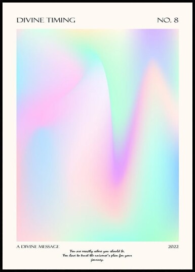 Divine Timing Plakat Plakat / 50x70cm