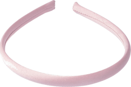 DARK Satin Hair Band Thin Light Rose