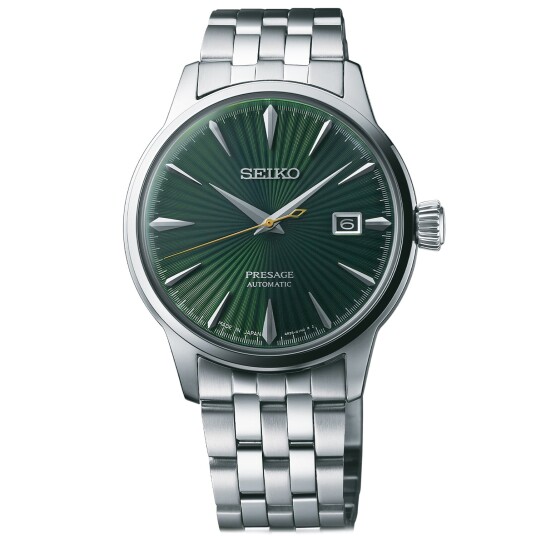 Seiko Herreklokke SRPE15J1 Presage Grønn/Stål Ø40.5 mm