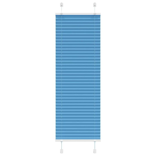 Plisségardin Blå 50x150 cm Stoffbredde 49,4 Polyester