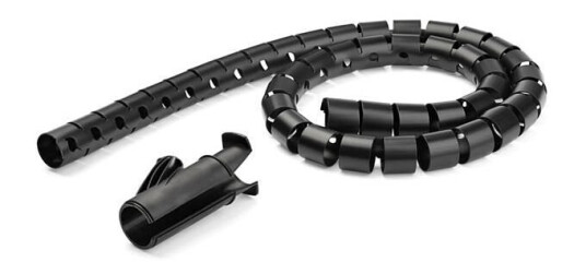 STARTECH SPIRAL CABLE MANAGEMENT SLEEVE 45MMX2.5M /1.8X8.2 - BLACK ACCS