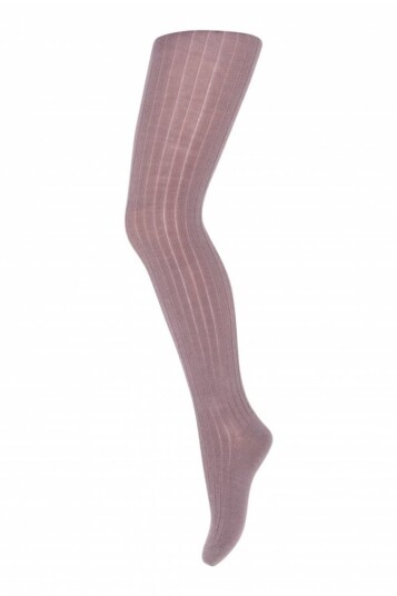 MP   Basic Strømpebukse i Ull Ribb Wood Rose   60